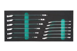 Kamasa-Tools Kiintosilmukka-räikkäavaimet, 12-osaa 8-19mm